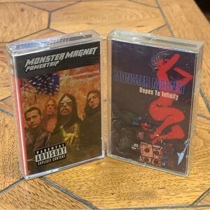 Monster Magnet Powertrip & Dopes to Infinity Cassette Tapes Lot of 2